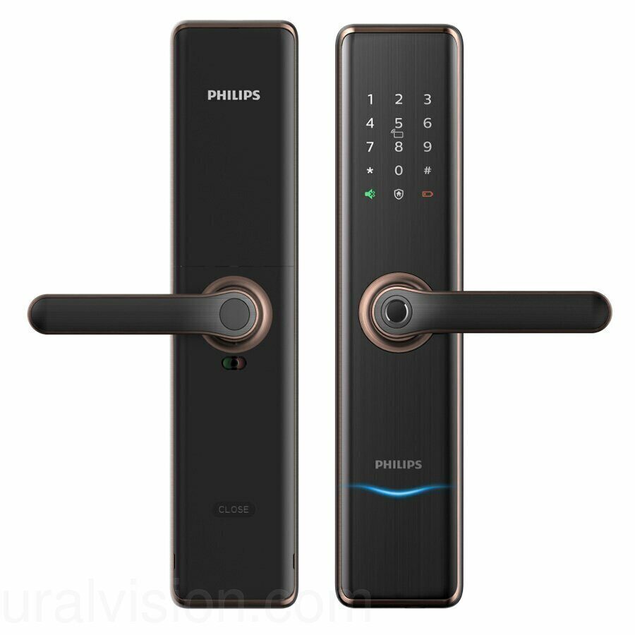 Philips EasyKey 7300, медный замок электронный